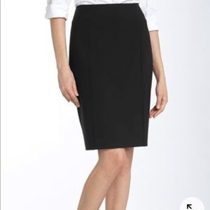 Halogen black pencil skirt